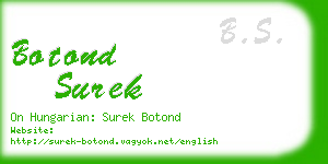 botond surek business card